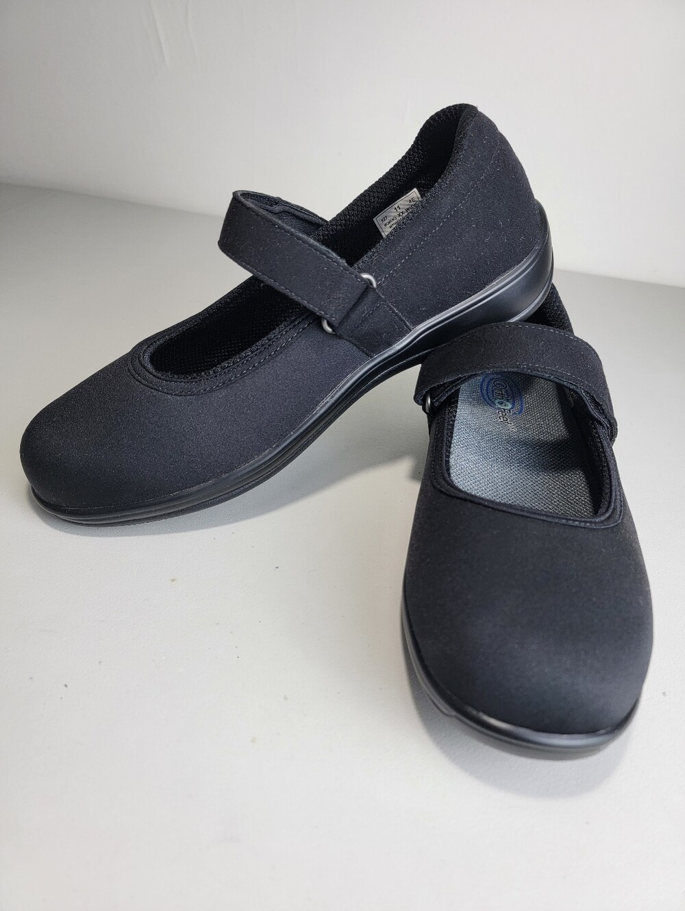Orthofeet Springfield 827 Comfort Mary Jane Shoes Black Sz 11 (4E/ XX-WIDE)